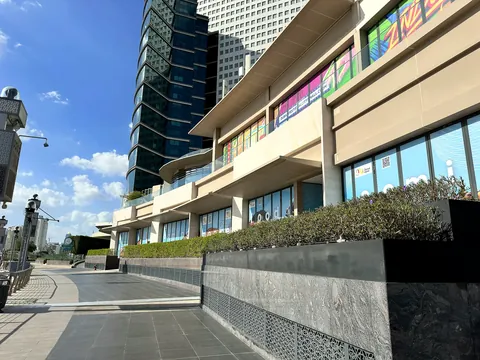 Architectural steel cladding and canopy