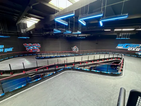 Steel structure for No Grip DXB indoor drift-kart track, Al Quoz Dubai