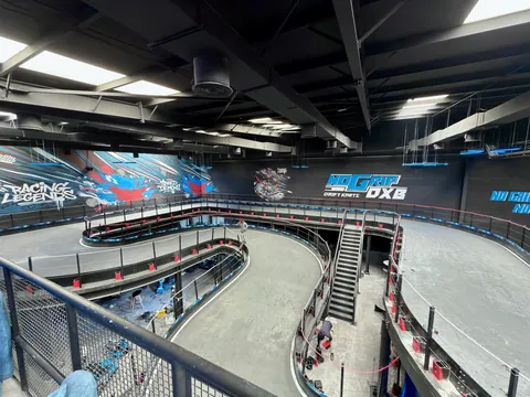 Steel structure for No Grip DXB indoor drift-kart track, Al Quoz Dubai