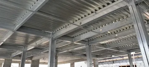 Mezzanine steel frame